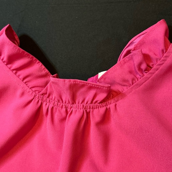 J. Crew Fuchsia Sleeveless Blouse - Picture 2 of 6